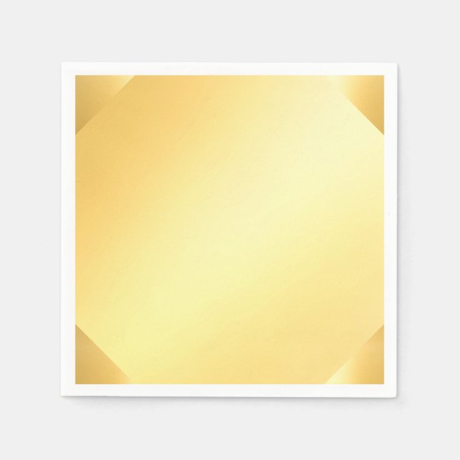 Servilleta De Papel Plantilla Gold Look Blank Glamour moderno (Anverso)