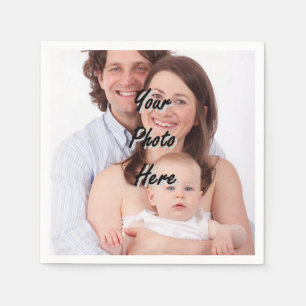 Servilleta De Papel Plantilla personalizada de la foto