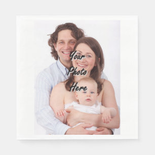 Servilleta De Papel Plantilla personalizada de la foto