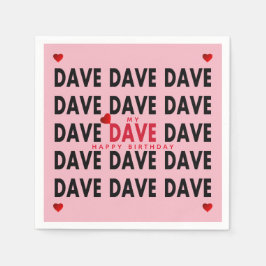 Servilleta De Papel Plantillas de texto de Dave Plus