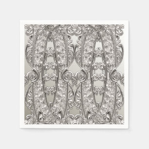 Servilleta De Papel Plata Ornate Napkins Modern