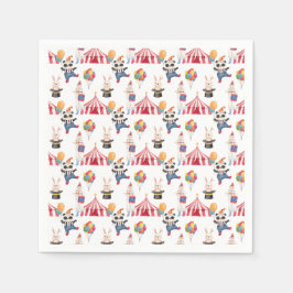 Servilleta De Papel Plato de papel con tema de circo 'Qué divertido'