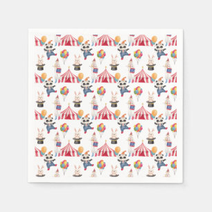 Servilleta De Papel Plato de papel con tema de circo 'Qué divertido'