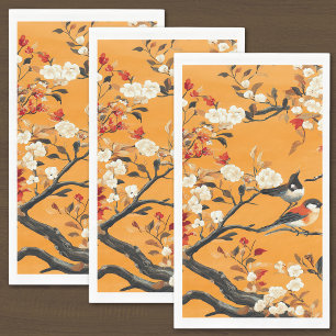 Servilleta De Papel Plato de papel de chinoiserie de otoño elegante