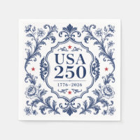 Plato de papel floral 250 USA