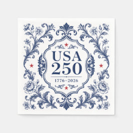 Servilleta De Papel Plato de papel floral 250 USA