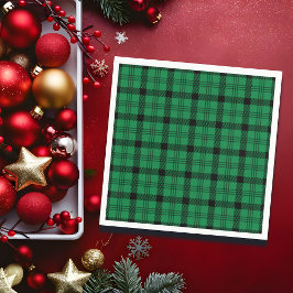 Servilleta De Papel Platos acogedores verdes y negros