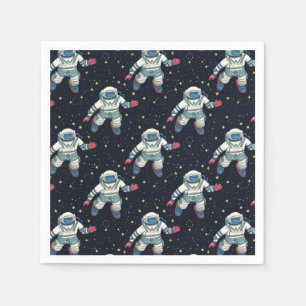 Servilleta De Papel Platos de papel de astronauta espacial