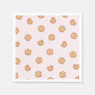 Servilleta De Papel Platos de papel de rayas rosadas para fiesta de cu