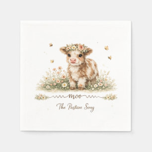 Servilleta De Papel Platos de papel de vaca Meadow Melody