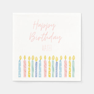 Servilleta De Papel Platos personalizados para fiestas de cumpleaños