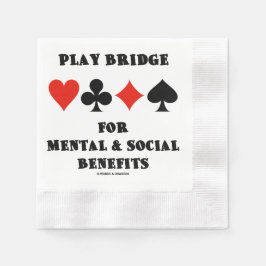 Servilleta De Papel Play Bridge For Mental Social Benefits Card Suits