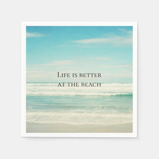 Servilleta De Papel Playa (Anverso)