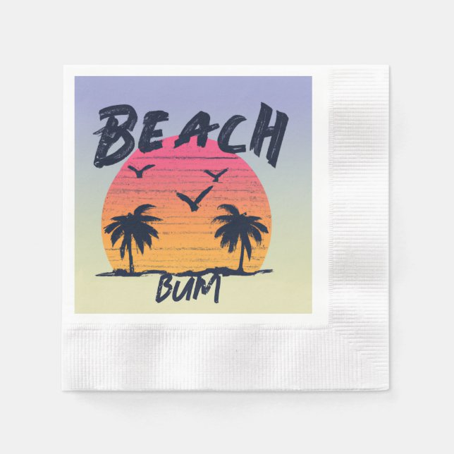 Servilleta De Papel Playa/costa/tropical/Hawai (Anverso)