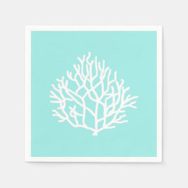 Servilleta De Papel Playa de Coral Reef personalizado colores Cojín de