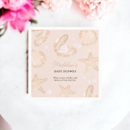 Servilleta De Papel Playa de océano suave, pequeña ducha de perlas