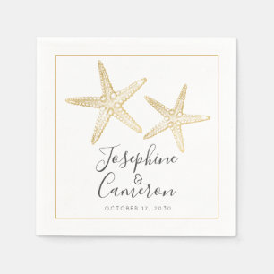 Servilleta De Papel Playa Gold Starfish