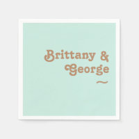 Playa Retro | Aqua Boda Napkins