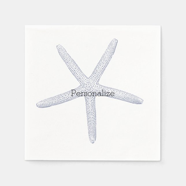 Servilleta De Papel Playa Starfish (Anverso)