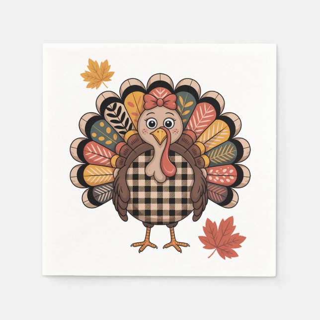 Servilleta De Papel Playful Thanksgiving (Anverso)