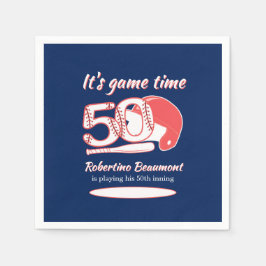 Servilleta De Papel Playing His 50th Inning Baseball Birthday Party