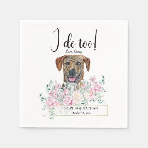 Servilleta De Papel Plott Hound Dog Boda Cocktail Napkins