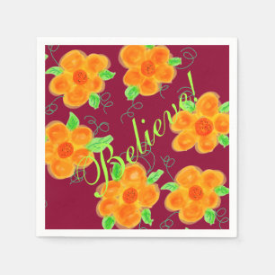 Servilleta De Papel Plum Naranja Y Lime