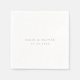 Servilleta De Papel Plum Purple Boho Boda Cocktail moderno