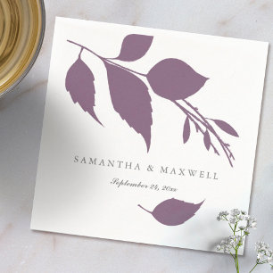 Servilleta De Papel Pluma Purple Fall deja servilletas