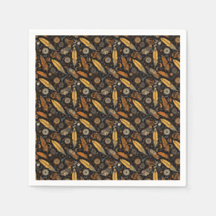 Servilleta De Papel Pluma y piñón de vapor