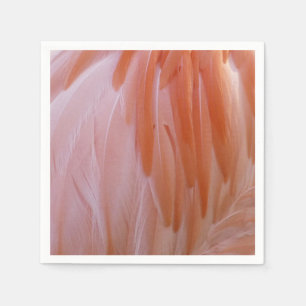 Servilleta De Papel Plumas de Flamenco en Tonos de Rosa