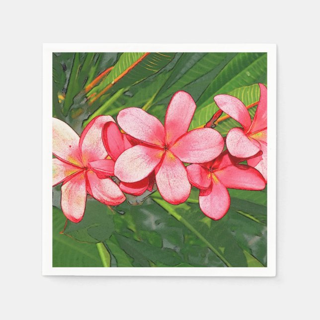 Servilleta De Papel Plumerias (Anverso)
