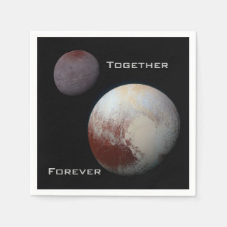 Servilleta De Papel Plutón Charon Juntos Forever Cocktail Napkins