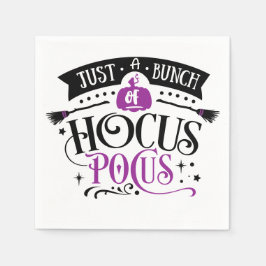 Servilleta De Papel Pocus Halloween Typography Napkins