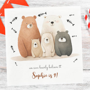 Servilleta De Papel podemos creerle bearly a los niños cumpleaños