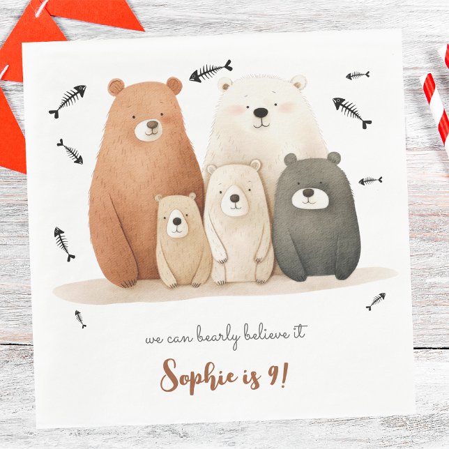 Servilleta De Papel podemos creerle bearly a los niños cumpleaños (Subido por el creador)