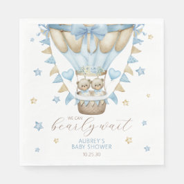 Servilleta De Papel Podemos Esperar A Dos Chicas Baby Shower