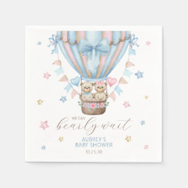 Servilleta De Papel Podemos esperar a que el Chica Twin Baby Shower