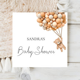 Servilleta De Papel Podemos Esperar A Teddy Balloon Serviettes