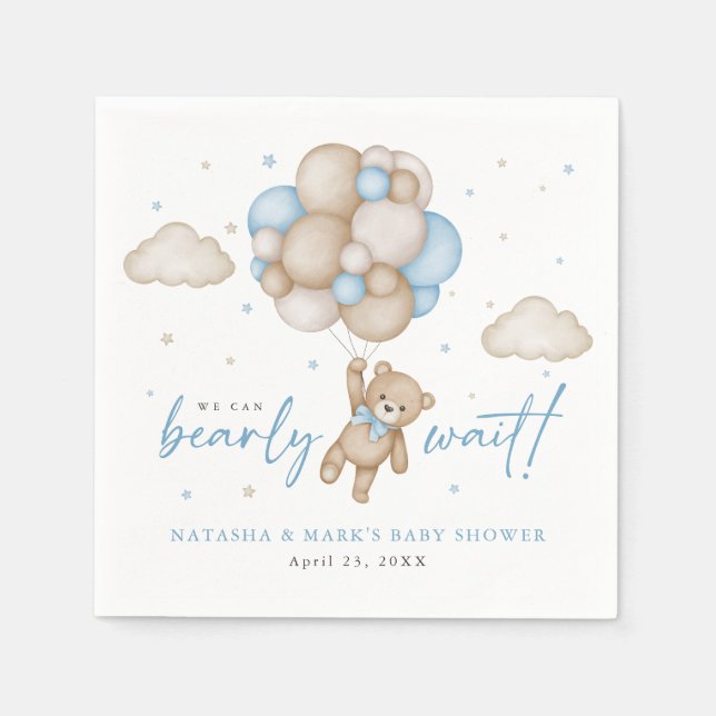 Servilleta De Papel Podemos Esperar Al Niño Baby Shower (Anverso)