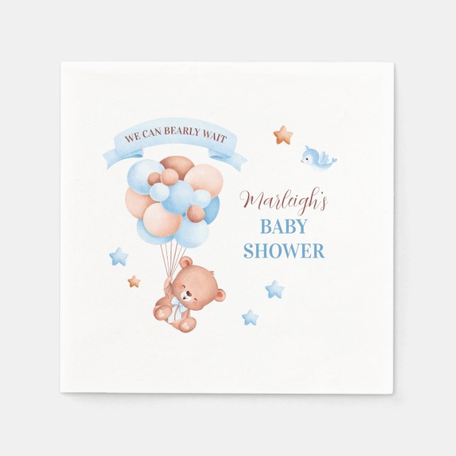 Servilleta De Papel Podemos Esperar Baby Shower (Anverso)