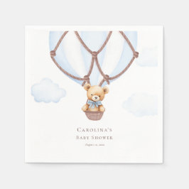 Servilleta De Papel ¡Podemos Esperar! Oso De Teddy En Baloon De Aire C