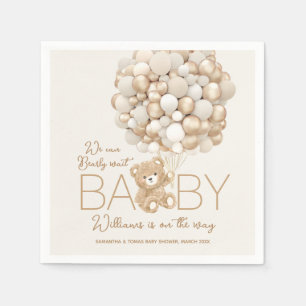 Servilleta De Papel Podemos esperar prematuramente Baby Shower neutral