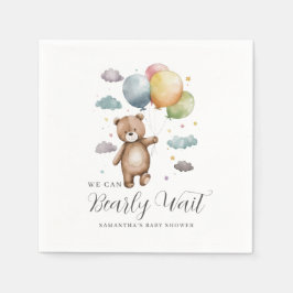 Servilleta De Papel Podemos predecir Baby Shower de Bear Bear Bear