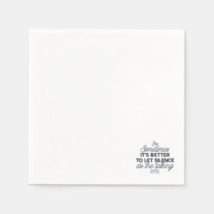 Servilleta De Papel Poder del silencio - Cita Inspiradora