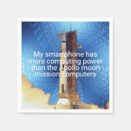 Servilleta De Papel Poder informático Apolo 11