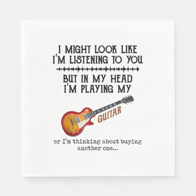 Servilleta De Papel Podría parecerme a que te escucho pero en mi (Anverso)