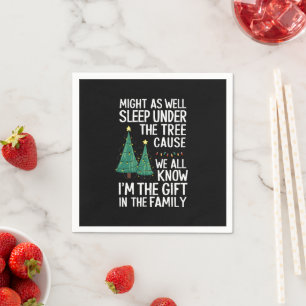 Servilleta De Papel Podrías dormir bajo el árbol Regalo de Navidad