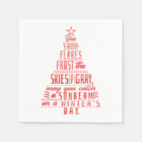 Poema de copas de nieve del árbol de navidad de va