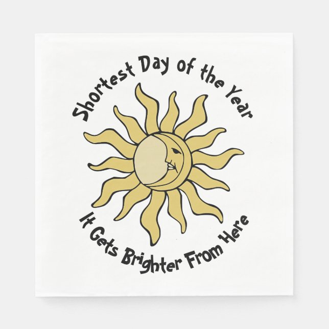 Servilleta De Papel Poema del solsticio de invierno (Anverso)